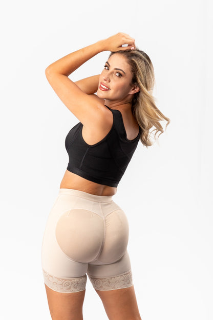 COMBO 3 BODY Y 1 SHORT LEVANTA COLA TIRO CORTO - Fajisima